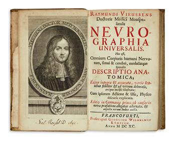 MEDICINE  VIEUSSENS, RAYMOND.  Neurographia universalis . . . Editio in Germania prima.  1690